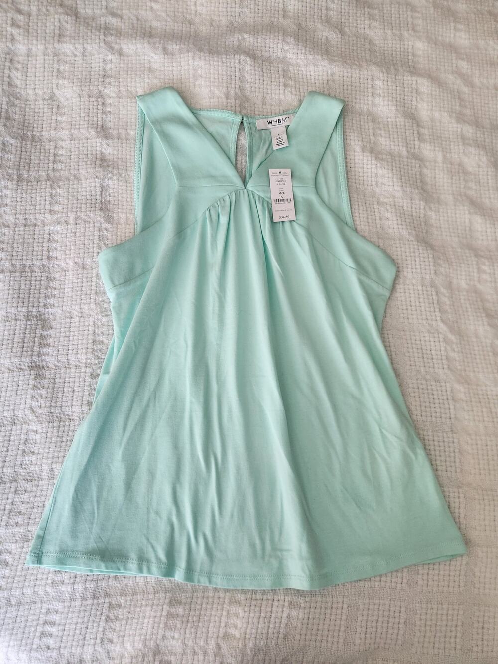 Whbm nwt mint tank top small
